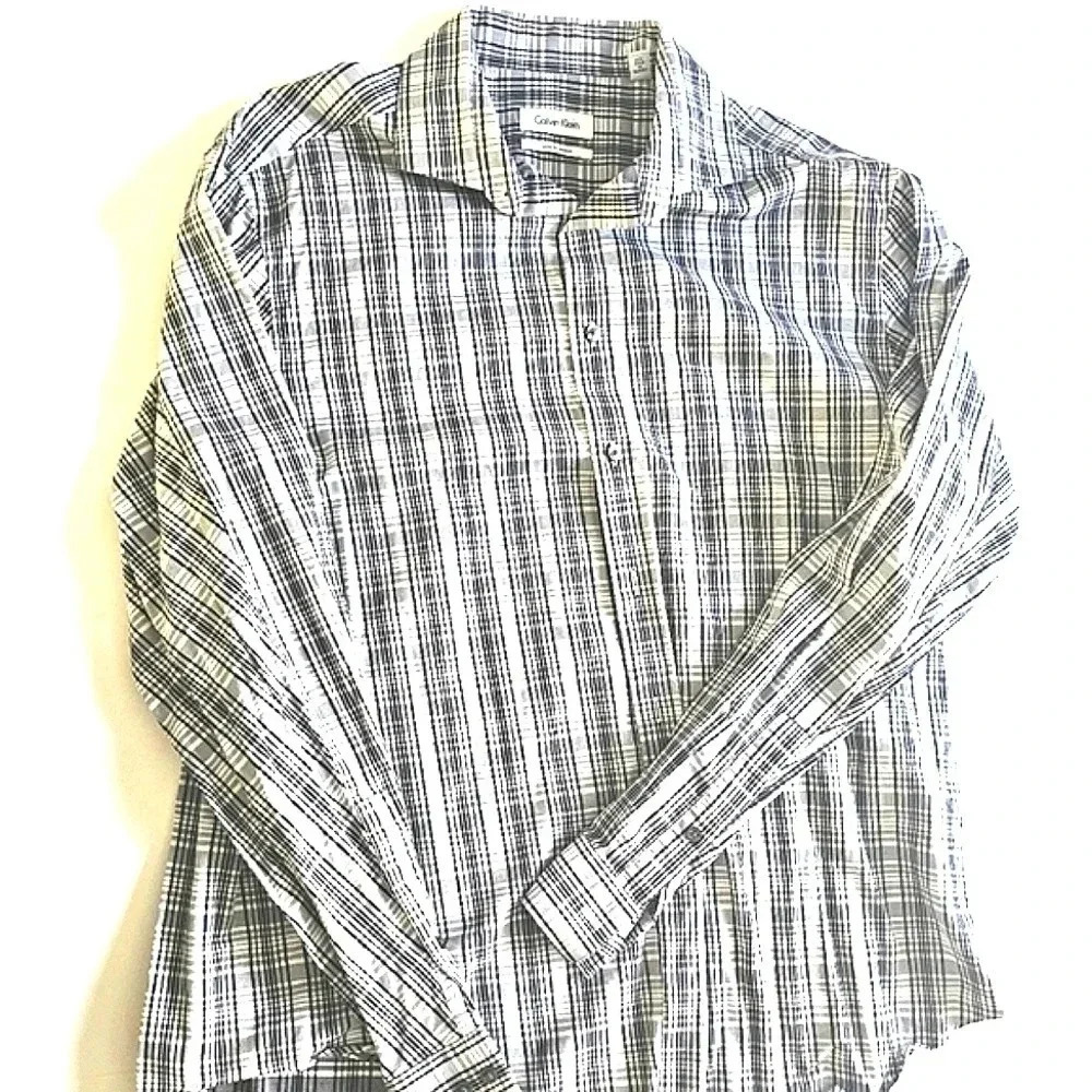 CALVIN Klein Slim Fit Stretch Button Down Shirt